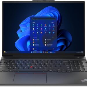 Lenovo 2025 ThinkPad E16 Gen 2 16” WUXGA IPS Laptop 8-Core AMD Ryzen 7 7735H AMD Radeon 680M Graphics 64GB DDR5 2TB NVMe SSD USB-C w/DP WiFi AX RJ-45 BT Webcam HDMI2.1 Backlit KB Windows 10 Pro