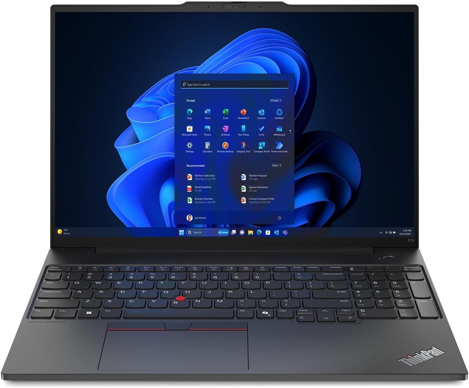 Lenovo 2025 ThinkPad E16 Gen 2 16” WUXGA IPS Laptop 8-Core AMD Ryzen 7 7735H AMD Radeon 680M Graphics 64GB DDR5 2TB NVMe SSD USB-C w/DP WiFi AX RJ-45 BT Webcam HDMI2.1 Backlit KB Windows 10 Pro