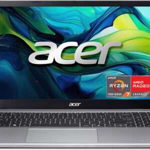 Acer Aspire Go 15 AI Ready Laptop | 15.6″ FHD (1920 x 1080) IPS Display | AMD Ryzen 7 7730U | AMD Radeon Graphics | 16GB DDR4 | 512GB PCIe Gen4 SSD | Wi-Fi 6 | Windows 11 Home | AG15-42P-R9FW