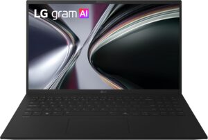 LG gram 15-inch Thin and Lightweight Dual AI Laptop Touchscreen Computer, Windows 11 Home, Copilot+ PC, Intel Core Ultra 7 355 Processor, 32GB RAM, 1TB SSD – Obsidian Black