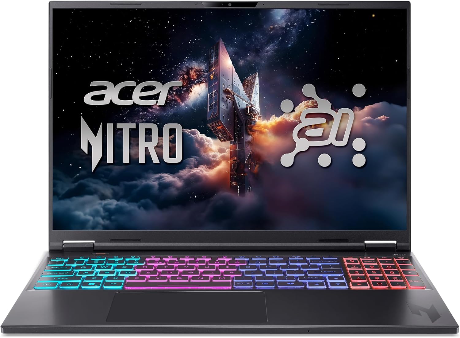 Acer Nitro 16S AI Copilot+ PC Gaming Laptop | AMD Ryzen AI 9 365 Processor | NVIDIA GeForce RTX 5070 Ti Laptop GPU | 16" WQXGA IPS 180Hz Display | 32GB DDR5 | 2TB Gen 4 SSD | Wi-Fi 6E | AN16S-61-R5K4